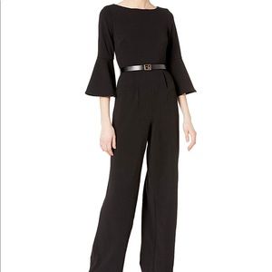 Calvin Klein Belted Bell Sleeve Jumpsuit - Sz 16